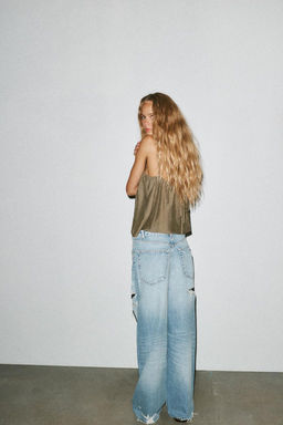 FLOWING STRAPPY BUTTON-UP TOP - Zara фото 4