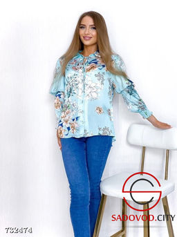 Блузка с цветочным принтом