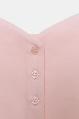 SWEETHEART NECKLINE TOP WITH BUTTONS - Zara фото 9