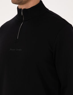 Siyah Regular Fit Sweatshirt - Pierre cardin фото 7