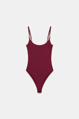 BODY FORNITURA POLIAMIDA / Burdeos - Zara фото 4