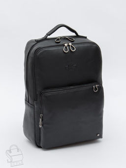 Рюкзак мужской кожаный 3921Z black Zinimsk