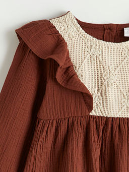 F?rf?rl? Nak??l? K?z Bebek M?slin Elbise