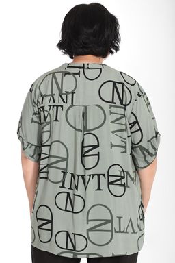 Рубашка летняя зеленая женская - Almond фото 2