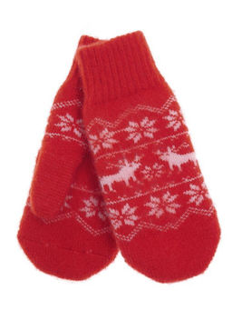 Варежки женские "Два лося" КРУГ 3477-3