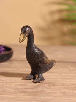 Сувенир «Утка», 9×4×9 см, бронза