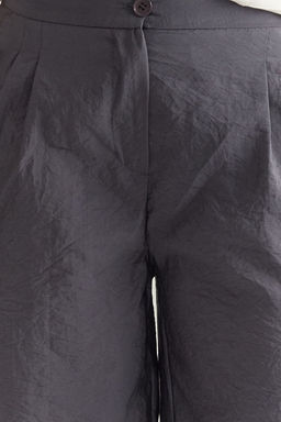 Antrasit Modal Yumusak Tuseli Wide Leg/Genis Paca Dokuma Pantolon TWOSS25PL00004