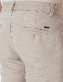 Bej Keten Kar___ml_ Slim Fit Kanvas Pantolon - Pierre cardin фото 6