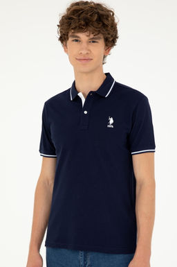 U. S. Polo Assn / Мужская темно-синяя базовая футболка - U.s. polo assn фото 10