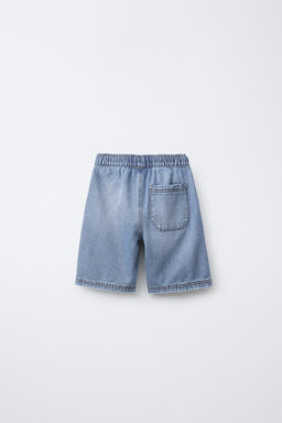 LOOSE FIT DENIM BERMUDA SHORTS - Zara фото 2