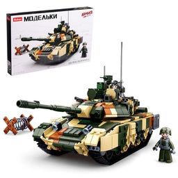 Конструктор Sluban «Модельки. Российский танк», 758 деталей