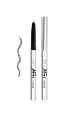 LavelleCollection Тени-карандаш Glitter eyeliner 2in1 тон 05 sparkling brown