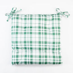 Подушка на стул «Этель» Eucalyptus, 42×42 см, белая