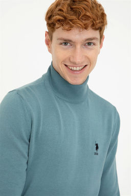 U. S. Polo Assn / Мужской базовый свитер цвета индиго - U.s. polo assn фото 2