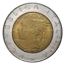 Монета 500 лир 1984 года