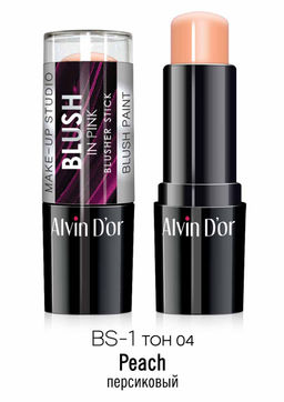 Alvin Dor BS-1 Румяна-стик blusher stick тон 04 перламутровый персиковый 9гр