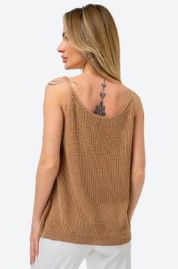 Женский вязаный топ на бретелях Happy Fox  фото 32