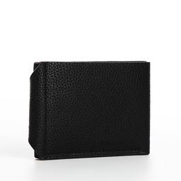 Портмоне мужское, на магните, 3 отделения, чёрное