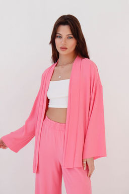 9377 Костюм из кимоно и брюк-палаццо pink - Martichelli фото 2