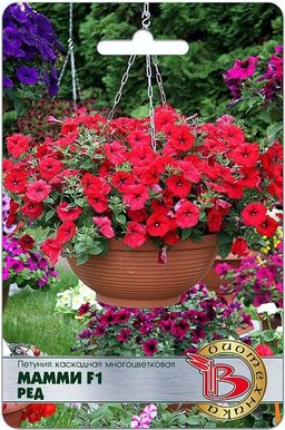 Петуния каскадная многоцветковая Мамми F1 Ред