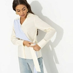 Рубашка из хлопка, Модная цель (желтая) - Charutti фото 18