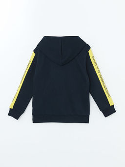 Kap??onlu Fenerbah?e Bask?l? Erkek ?ocuk Fermuarl? Sweatshirt