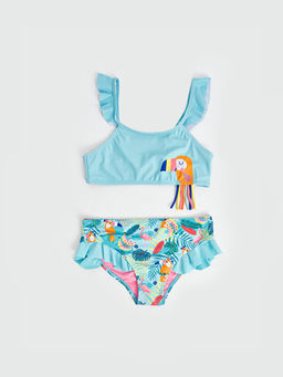 Bask?l? K?z ?ocuk Bikini