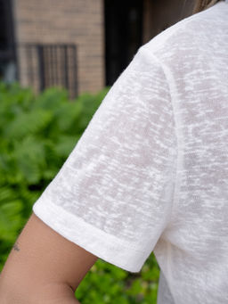 прозрачная Футболка паутинка ,белая - Binita фото 5