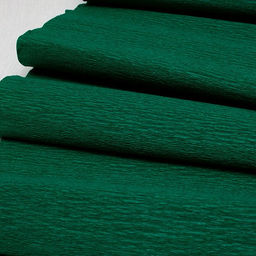 Бумага крепированная зеленая темная 60г/м2 (2025-№40) 50*250см, в пакете