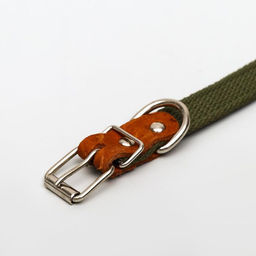 Ошейник брезентовый однослойный, 50 х 2 см, ОШ 25-35 см, хаки - Пижон фото 4