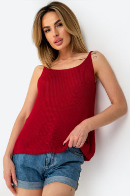 Женский вязаный топ на бретелях Happy Fox  фото 3