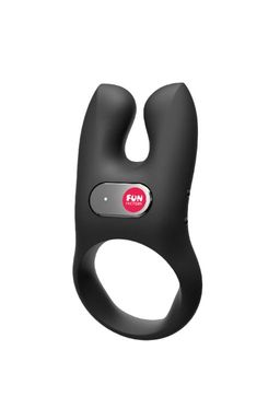 Кольцо эрекционное Fun Factory NOS с вибрацией, силикон, черное, 8 см  фото 3