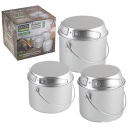 Набор котелков походных (1л; 2л; 3л) Camp-S1 арт.991008