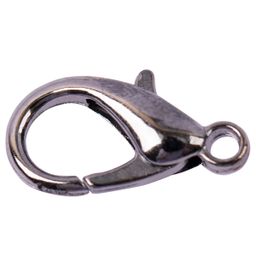 Zlatka Замок для бус карабин большой DB-01/5 16 мм 5 шт №03 под черный никель