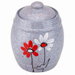 Бочонок керамический "Малый" 1,25л, д14см, h18,5см, "Дуэт", с крышкой (Россия)