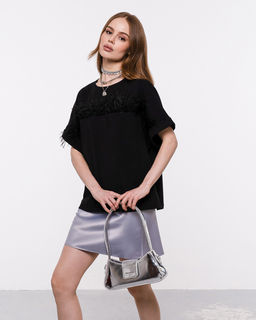 Футболка с перьями страуса, 95% хлопок, 5% лайкра - Sahar art lab фото 7