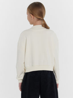 Бомбер для девочек кремовый с надписью gymnastic club - Mark formelle фото 4