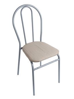 Стул для кухни разборный «Титан», обивка рогожка, цвет титан/бежевый