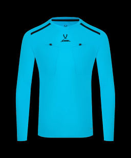 Футболка судейская с длинным рукавом JOGEL DIVISION PerFormDRY Referee LS Tee, голубой  фото 2