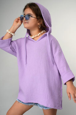 Детская хлопковая пляжная туника из муслина Happyfox