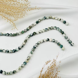 Бусины для украшений из Мохового агата (36 бусин) 37 см