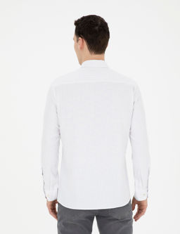 Bej Slim Fit Uzun Kollu G_mlek