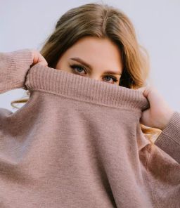 Водолазка #МСК07, коричневый