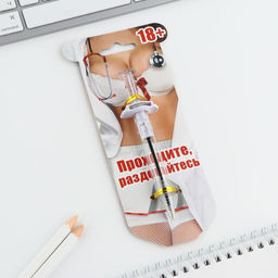 Ручка- шприц Проходите, раздевайтесь, на подложке - Artfox фото 2