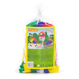 Конструктор Строитель (68 элементов) (в пакете)