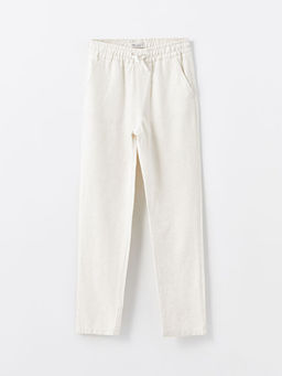 Beli Lastikli Keten Kar???ml? Erkek ?ocuk Pantolon