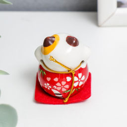 Сувенир керамика Манэки-нэко в костюмчике 4,5х3,6х4,6 см набор 5 шт - Simaland фото 4