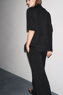 ZW COLLECTION SHORT SLEEVE BLAZER - Zara фото 3