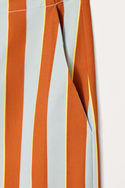 LIMITED EDITION STRIPED WIDE-LEG TROUSERS - Zara фото 7
