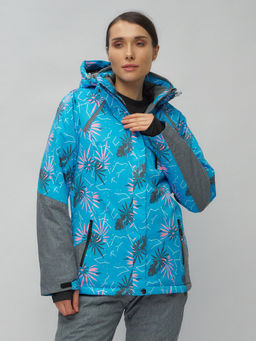 Горнолыжный костюм женский синего цвета 02216S - Chunmai фото 8